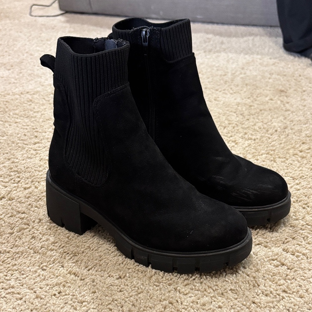 No Boundaries Black Ankle Booties